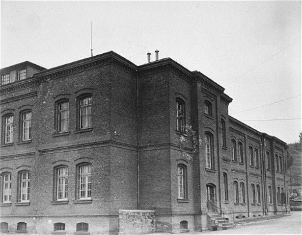 Exterior view of the main building of the Hadamar Institute